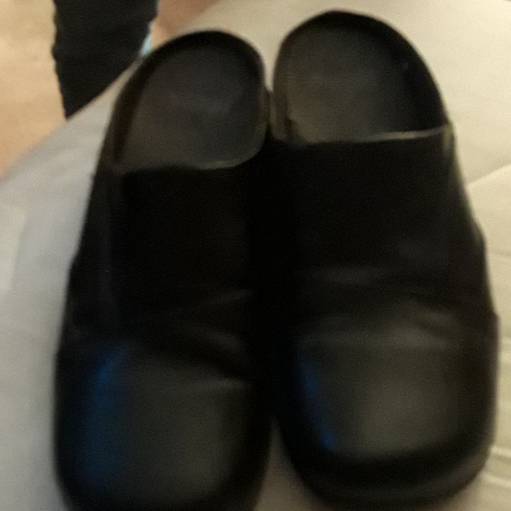 Comfy black mules